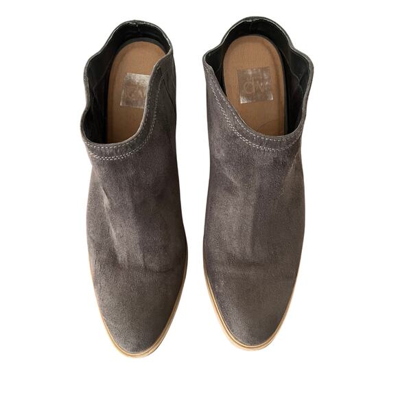 DV by Dolce Vita Gray Suede Lori Mule High Heeled Clogs Size 10 - Picture 4 of 7